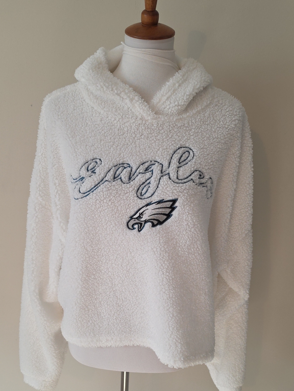 Philadelphia Eagles Cozy Hoodie  Cropped Pullover NFL
